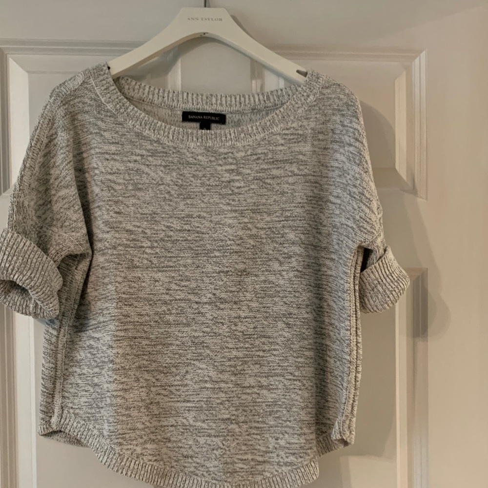 Banana Republic Black & White marled sweater